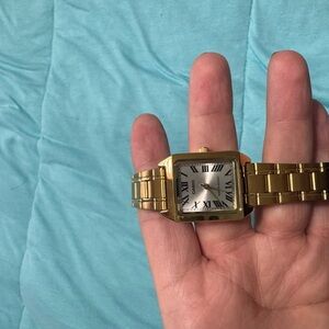 Gold Casio Square Watch